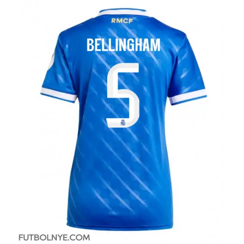 Camiseta Real Madrid Jude Bellingham #5 Tercera Equipación para mujer 2025-26 manga corta